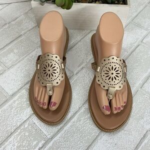Kensie Metallic Gold Sandals